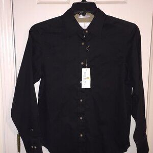 BILL BLASS Ladies Small Black Long Sleeve Shirt